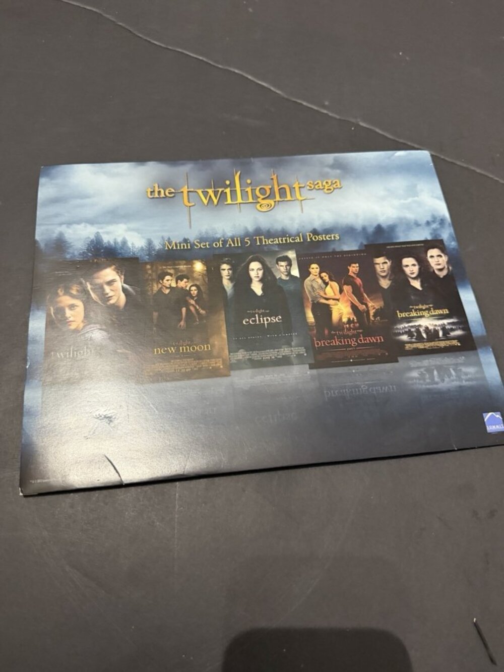 The Twilight Saga Mini Set of 5 Theatrical Movie Posters 8.5x11